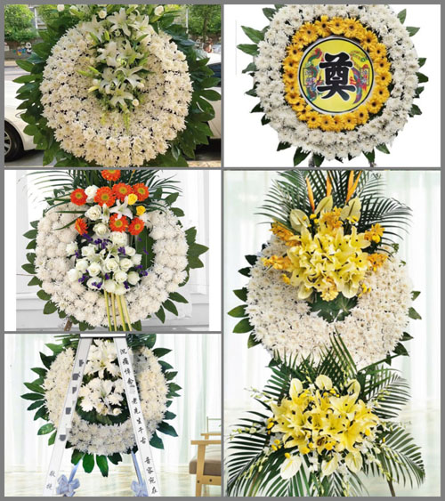 湖北黄冈市黄梅县孔垄镇马坊口村花圈速递